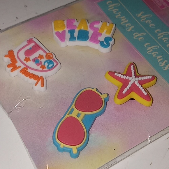 4 PC- CROC Charms (Summer Vibes) - Picture 1 of 4